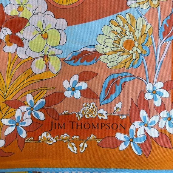 NWT Jim Thompson Silk Scarf - Picture 2 of 5